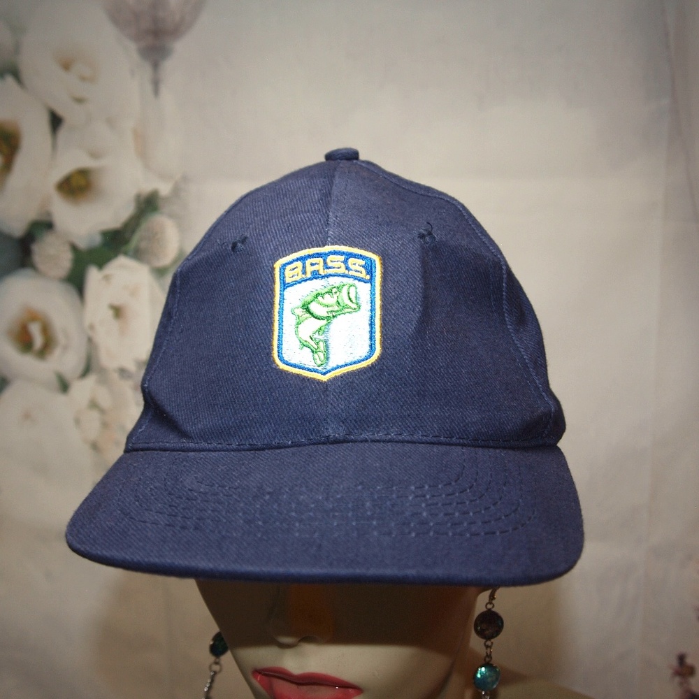 B.A.S.S. Baseball Cap Embroidered Logo Bass Anglers Sportsman Association Hat